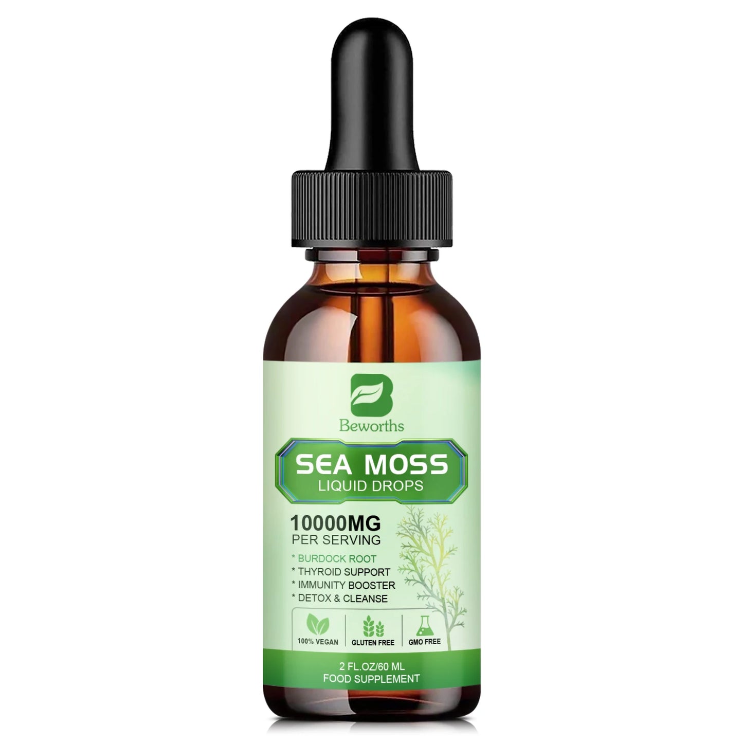 FREEME™ Sea Moss Liquid Drops - Sea Moss Black Seed Oil Multimineral Seamoss Supplement Support Antioxidant, Immune, Gut Health