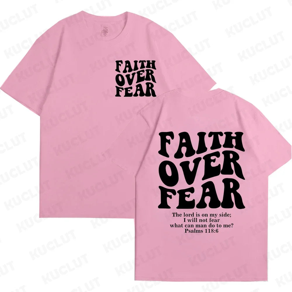 FREEME™ Faith Over Fear Tee - Christian Inspirational T-Shirt | Bible Verse