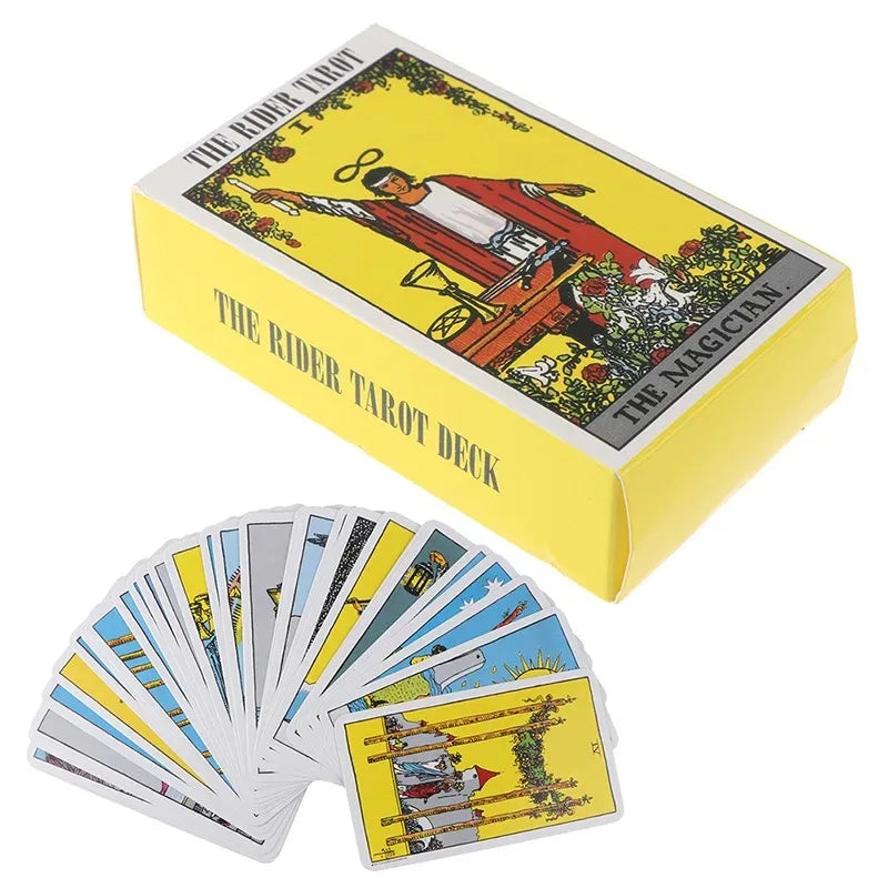 FREEME™ Pink Rider Waite Tarot Card Deck - Beginner Divination & Fortune Telling Set