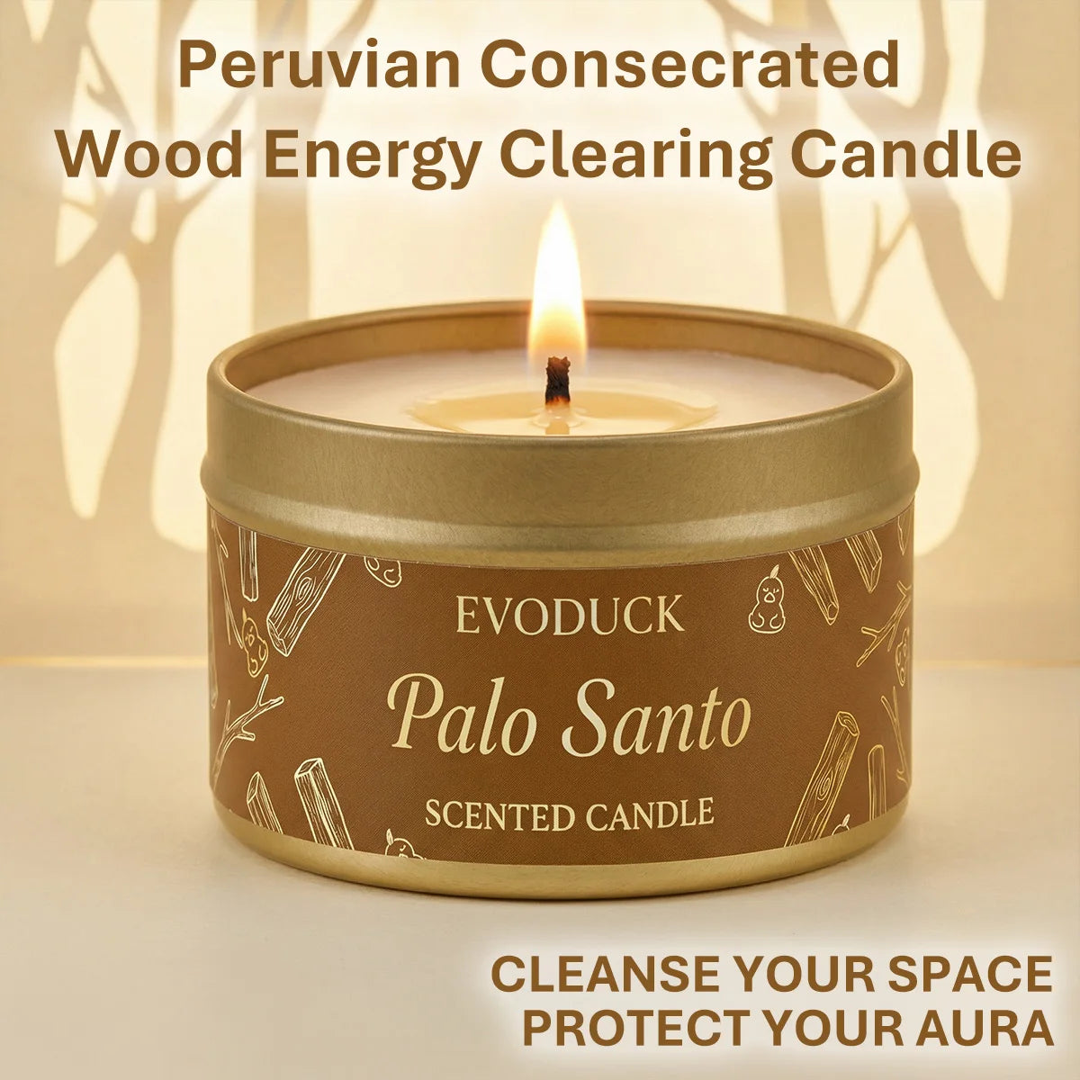 FREEME™ Palo Santo Energy Cleansing Candle - Purify, Elevate & Meditate