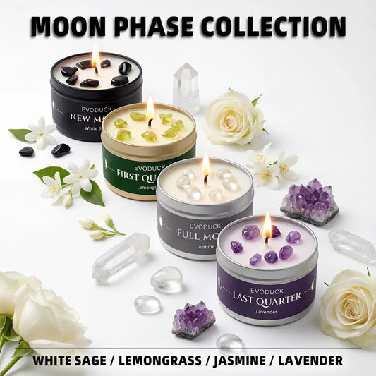 FREEME™ Moon Phase Manifestation Scented Candle - Law of Attraction 3oz Home Decor