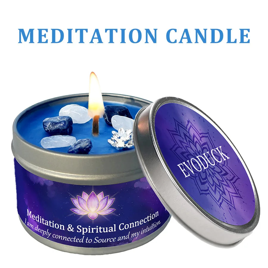 FREEME™ Peace Ritual Candle - Lavender & Chamomile with Healing Crystals
