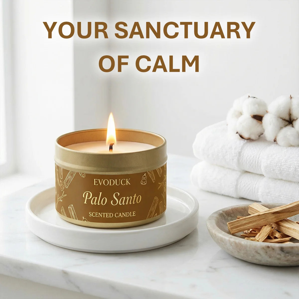 FREEME™ Palo Santo Energy Cleansing Candle - Purify, Elevate & Meditate