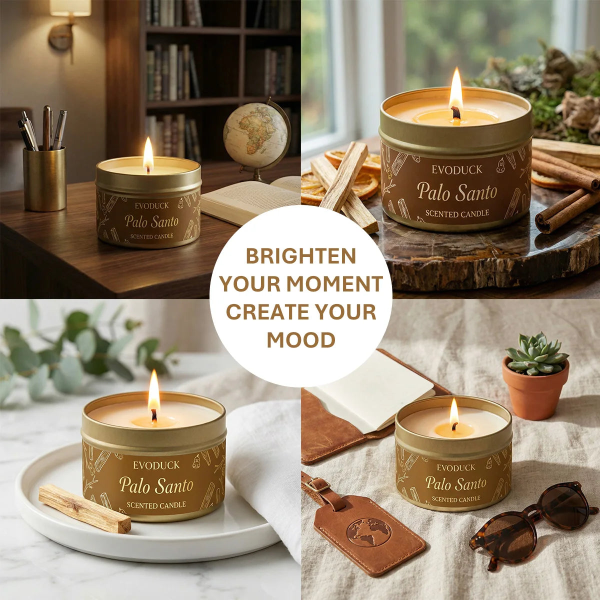 FREEME™ Palo Santo Energy Cleansing Candle - Purify, Elevate & Meditate