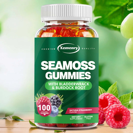 FREEME™ SEAMOSS - Contains Burdock Root and Bladderwrack Seaweed To Enhance Intestinal Health and Immunity - 100 Gummies