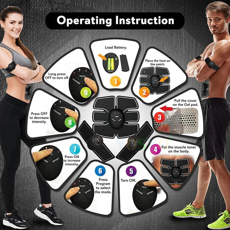 FREEME™ EMS Wireless Muscle Stimulator - Hip, Abs & Body Toning Fitness Massager