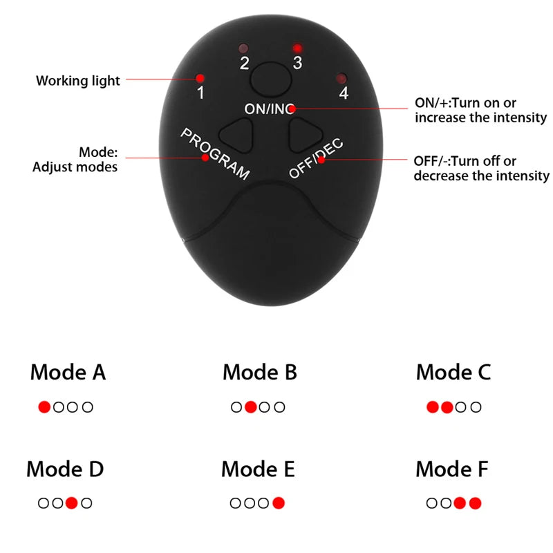 FREEME™ EMS Wireless Muscle Stimulator - Hip, Abs & Body Toning Fitness Massager