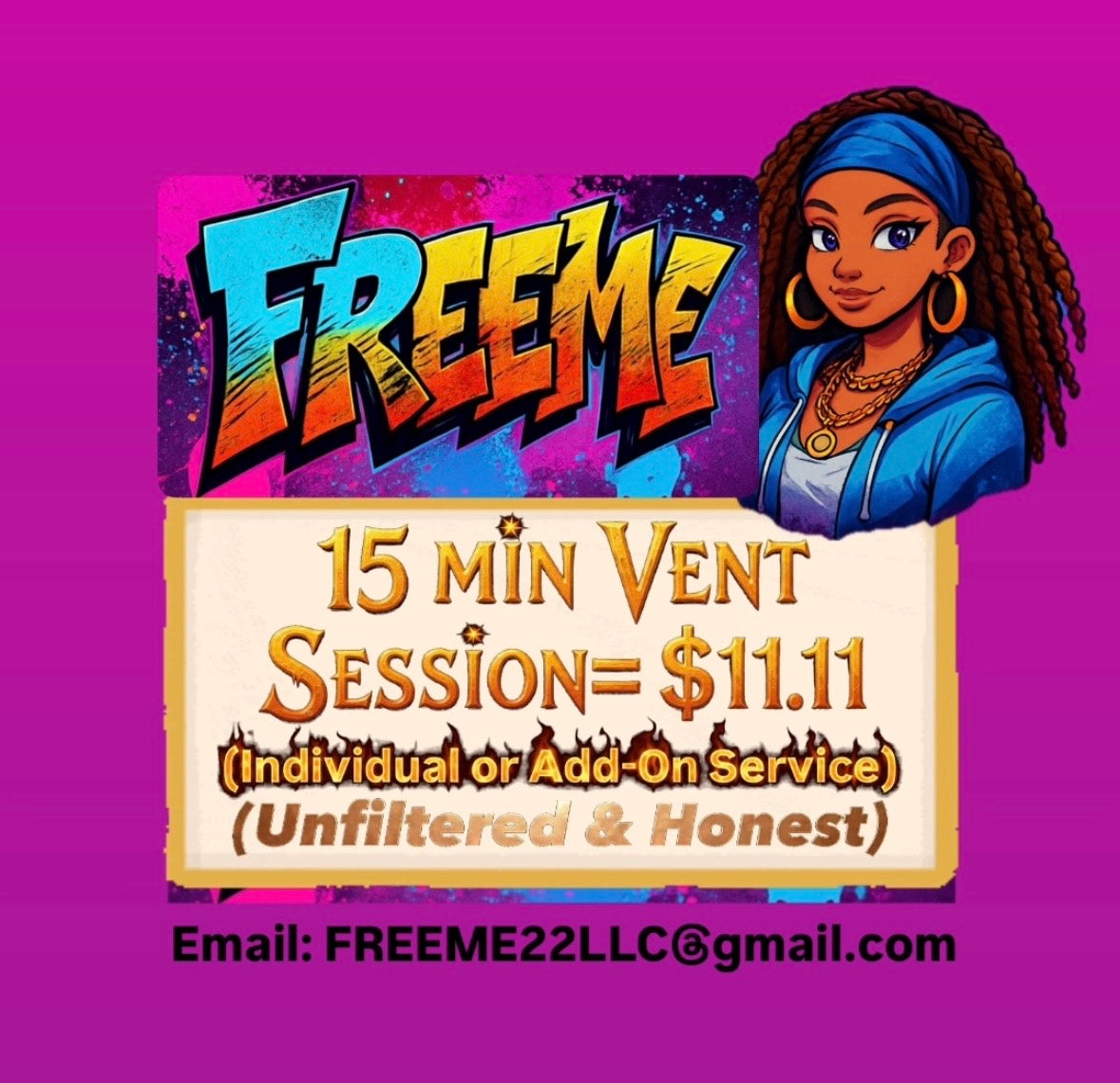 FREEME™ 15 minute Empathic Listening Session (Individual or Add-On Service)