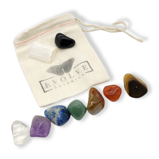 FREEME™ Chakra Balance Stone Kit - Crystal Healing & Energy Cleansing