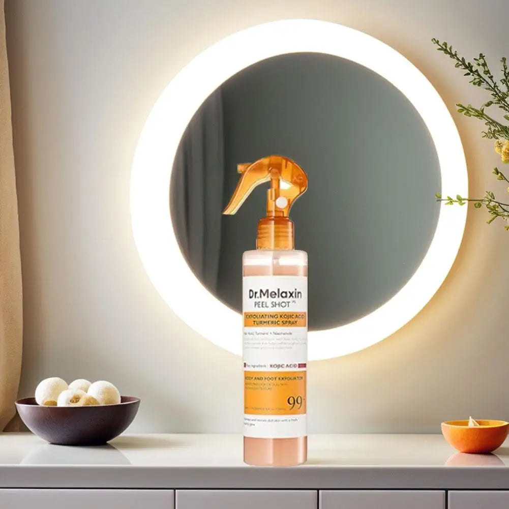 FREEME™ Kojic Acid & Turmeric Exfoliating Peel Spray - 200ml Brightening & Soothing Body Mist