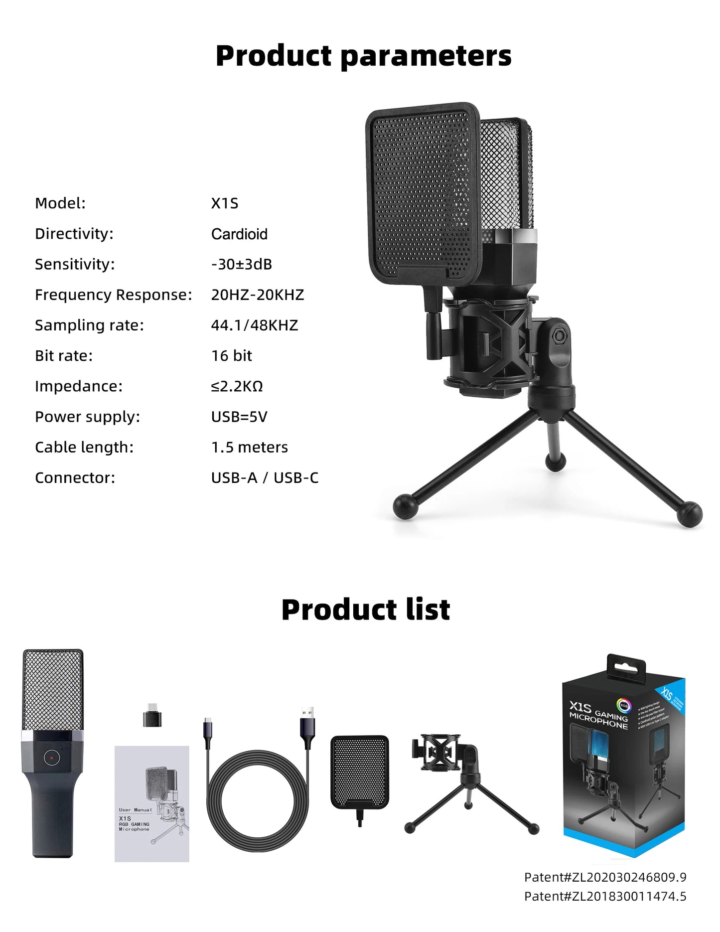 FREEME™ USB Condenser Microphone Kit - PC & Laptop Mic for Gaming, Streaming & Podcasting