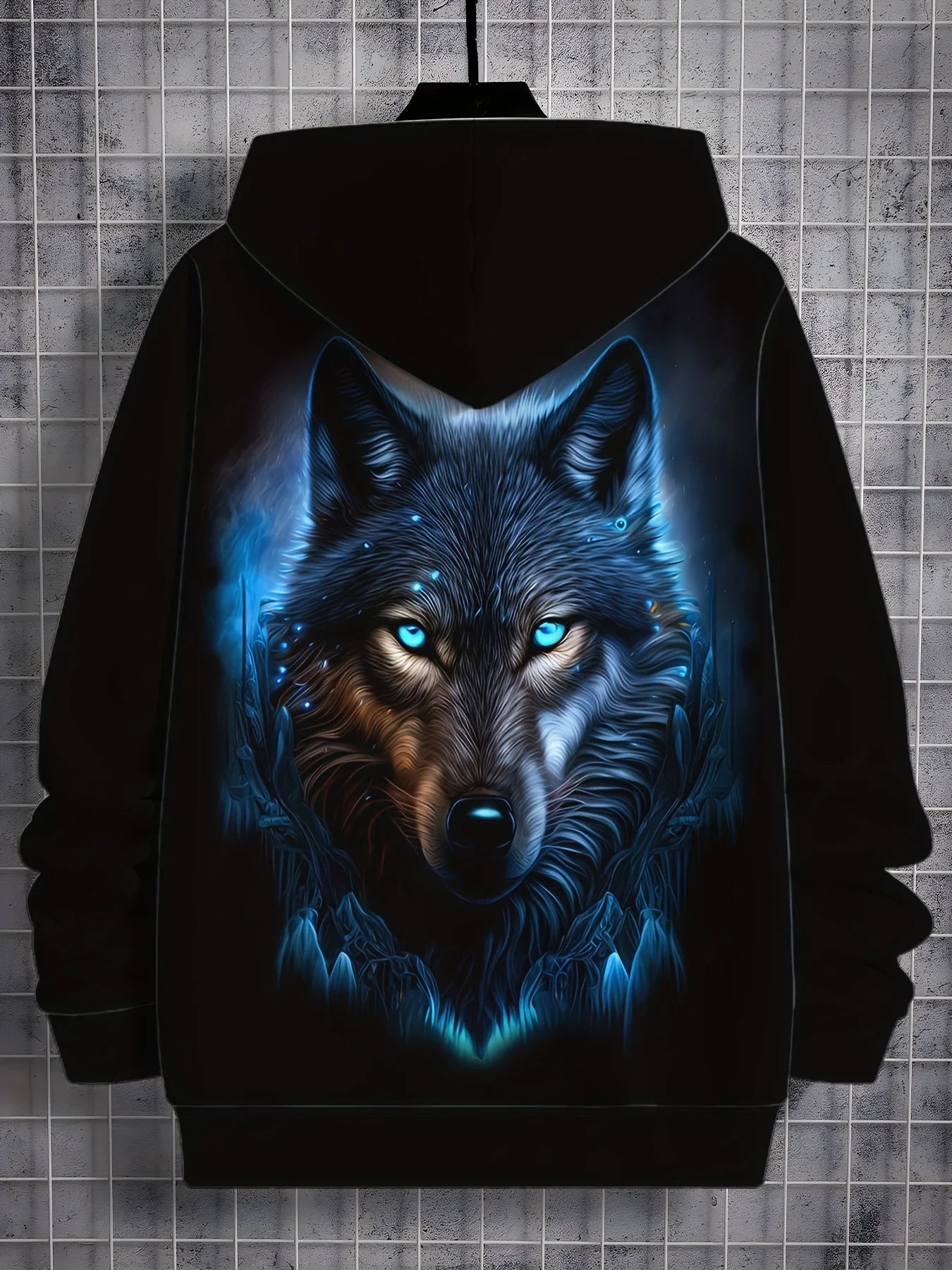 FREEME™ Wolf Print Hoodie - Animal Spirit Design | Urban Streetwear