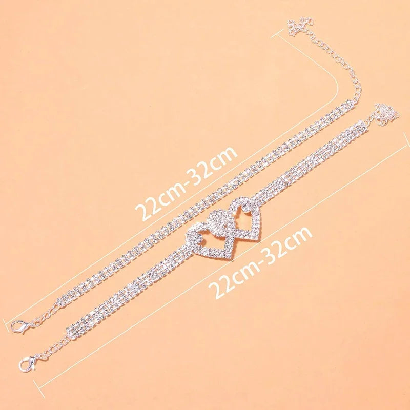 FREEME™ Rhinestone Chain Anklet - Luxury Shining Ankle Bracelet for Women