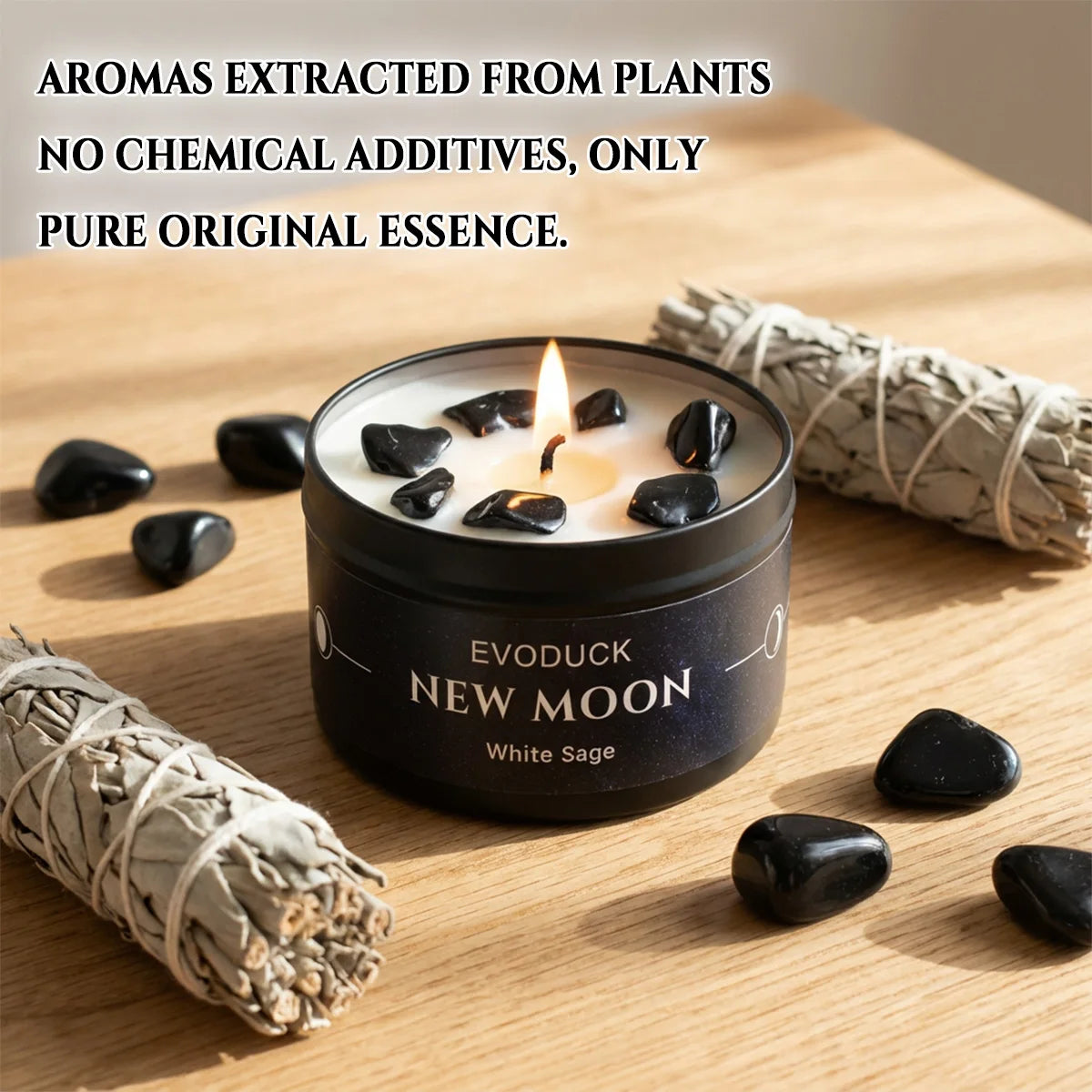 FREEME™ New Moon Manifestation Scented Candle - White Sage Law of Attraction 3oz
