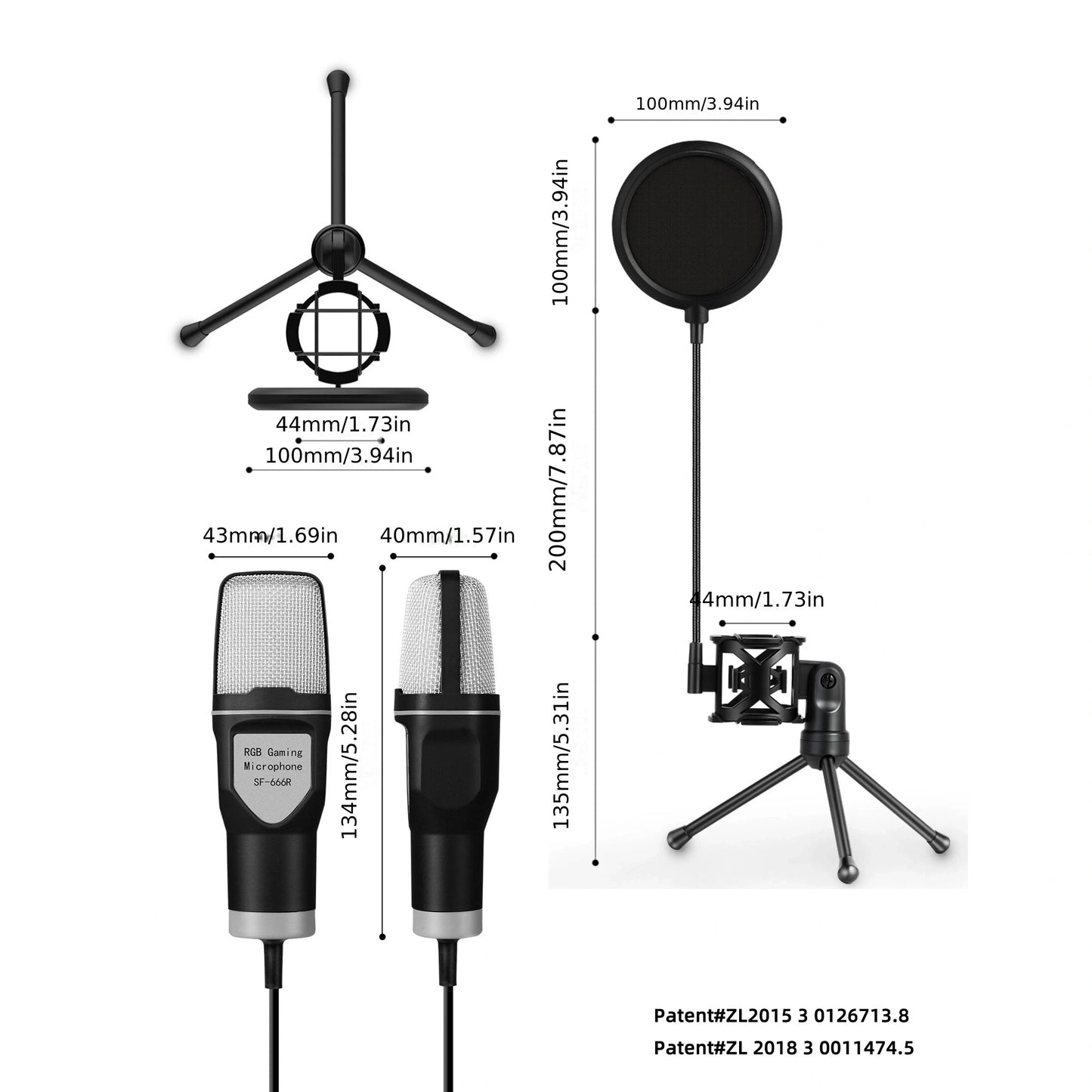 FREEME™ USB Condenser Microphone Kit - PC & Laptop Mic for Gaming, Streaming & Podcasting