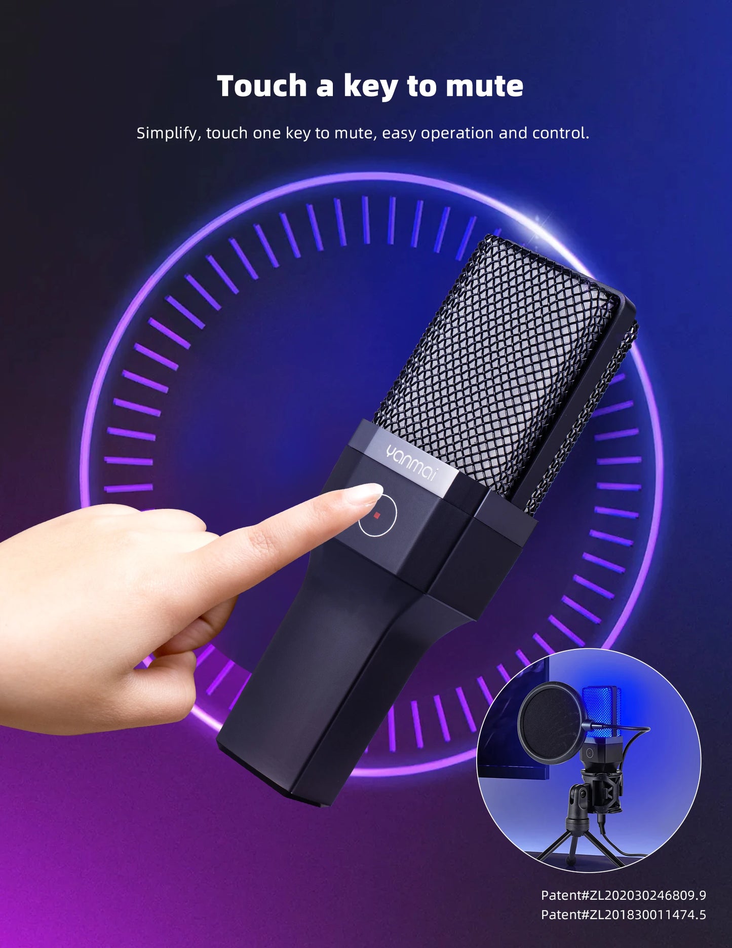 FREEME™ USB Condenser Microphone Kit - PC & Laptop Mic for Gaming, Streaming & Podcasting