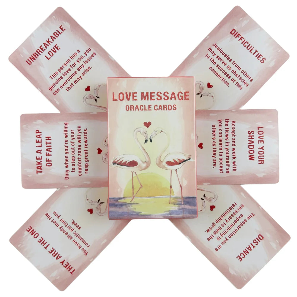 FREEME™ Love Message Oracle Cards - 54 Card Tarot Deck | Valentine's Day Gift