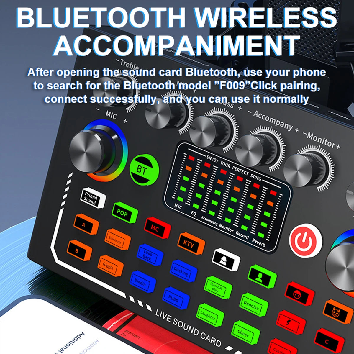 FREEME™ Live Sound Card & BM-800 Microphone Broadcast Set - YouTube, Podcast & Streaming Kit