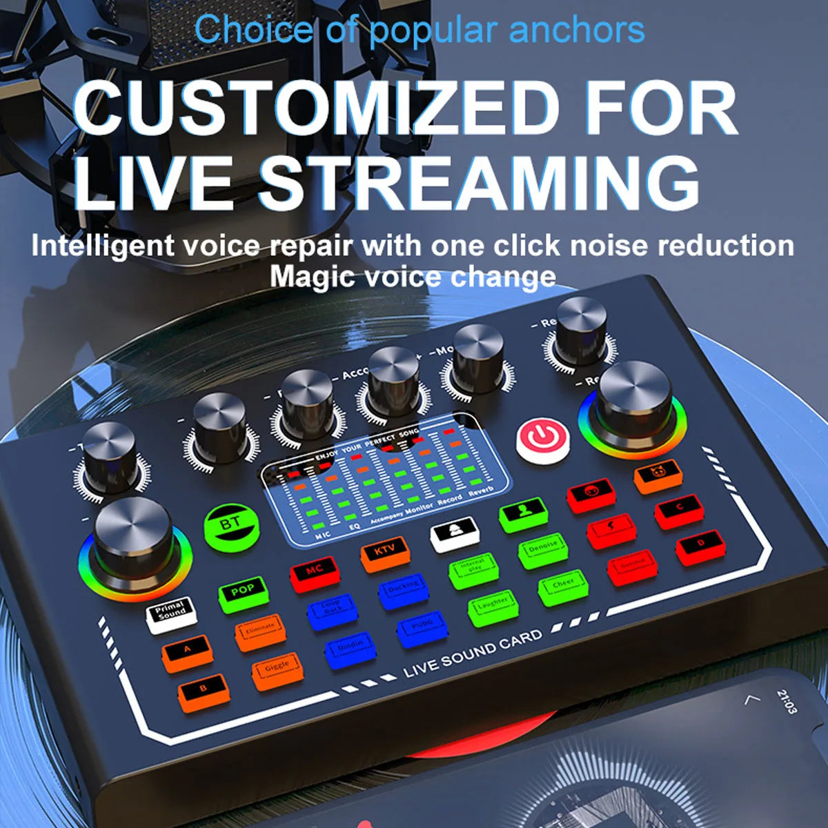 FREEME™ Live Sound Card & BM-800 Microphone Broadcast Set - YouTube, Podcast & Streaming Kit