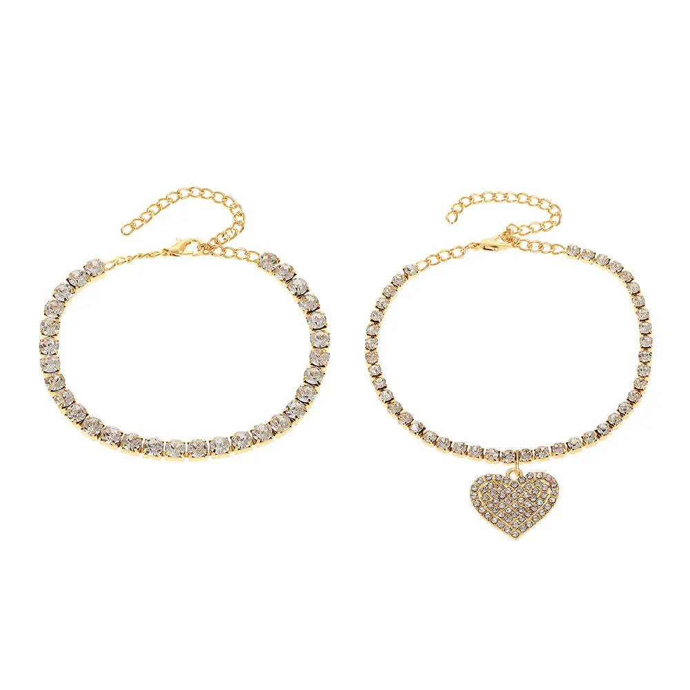 FREEME™ Rhinestone Chain Anklet - Luxury Shining Ankle Bracelet for Women
