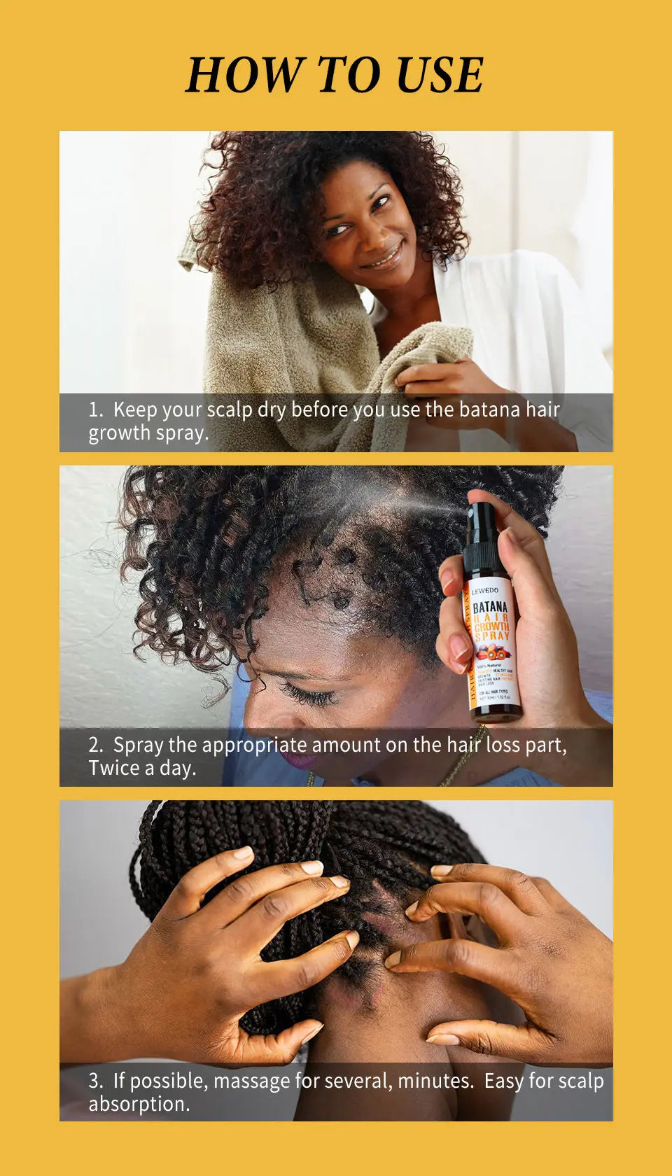 FREEME™ Pure Batana Hair Growth Oil - Natural Treatment for Thicker, Stronger Hair
