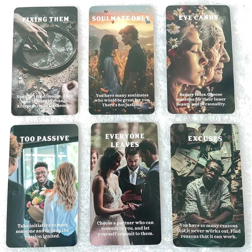 FREEME™ What's Blocking Love Oracle Cards - 80-Card Singles & Relationship True Love Tarot Deck