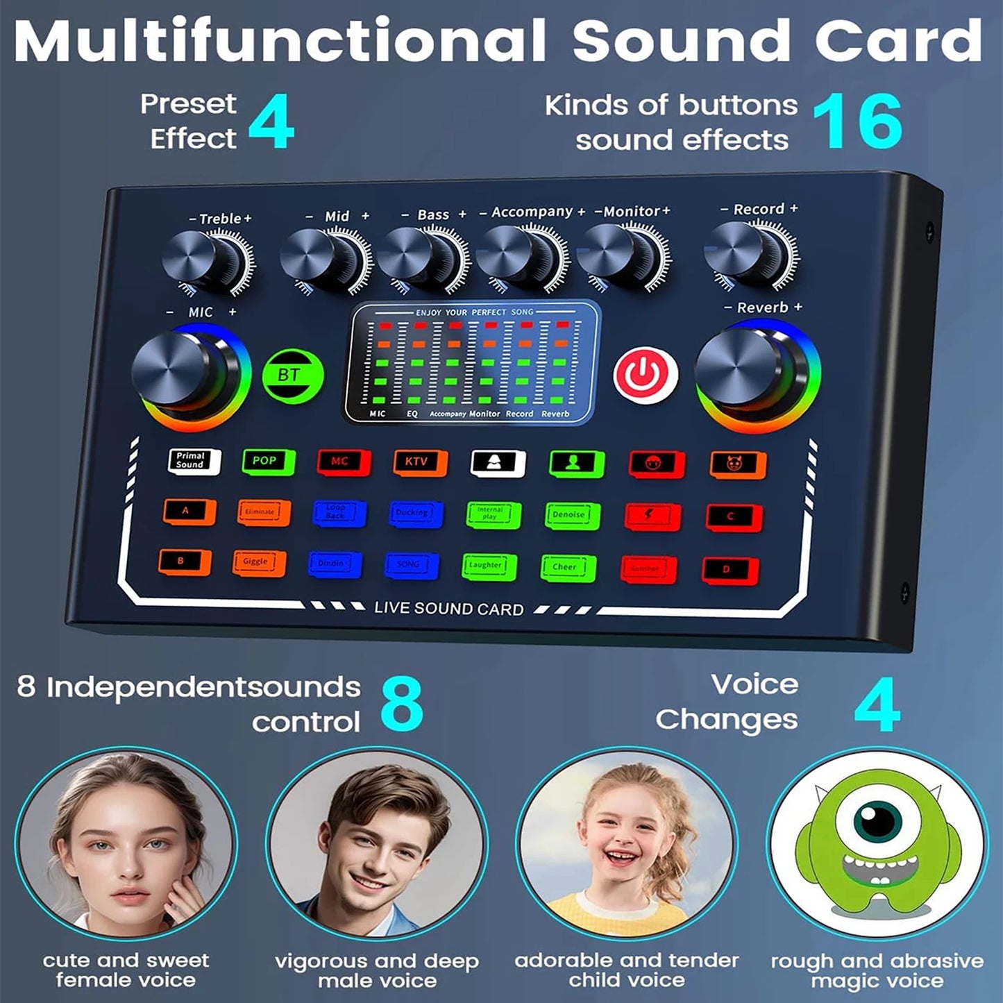 FREEME™ Live Sound Card & BM-800 Microphone Broadcast Set - YouTube, Podcast & Streaming Kit