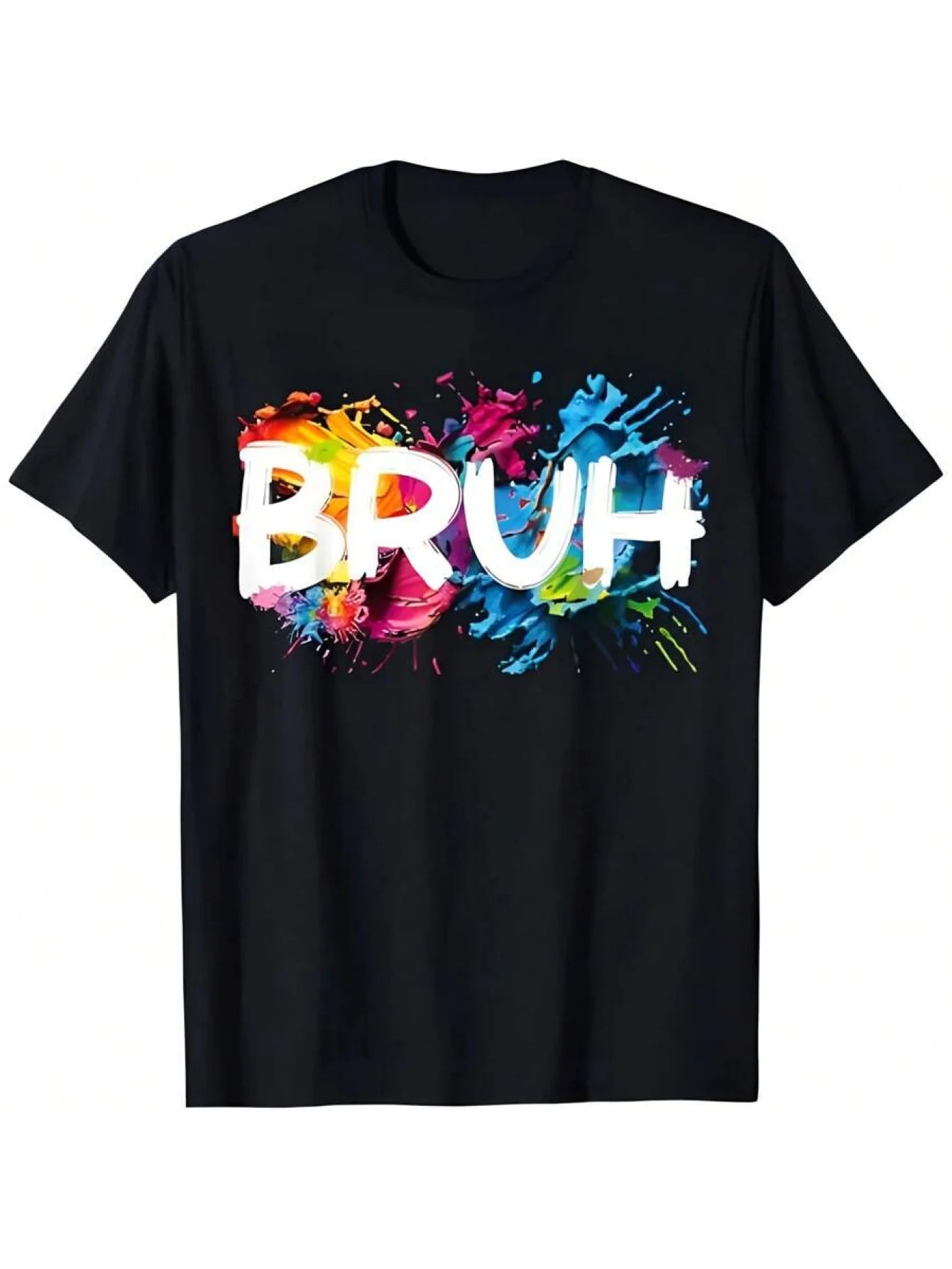 FREEME™ BRUH Graffiti Tee - Pink Blue Contrast | Unisex Streetwear