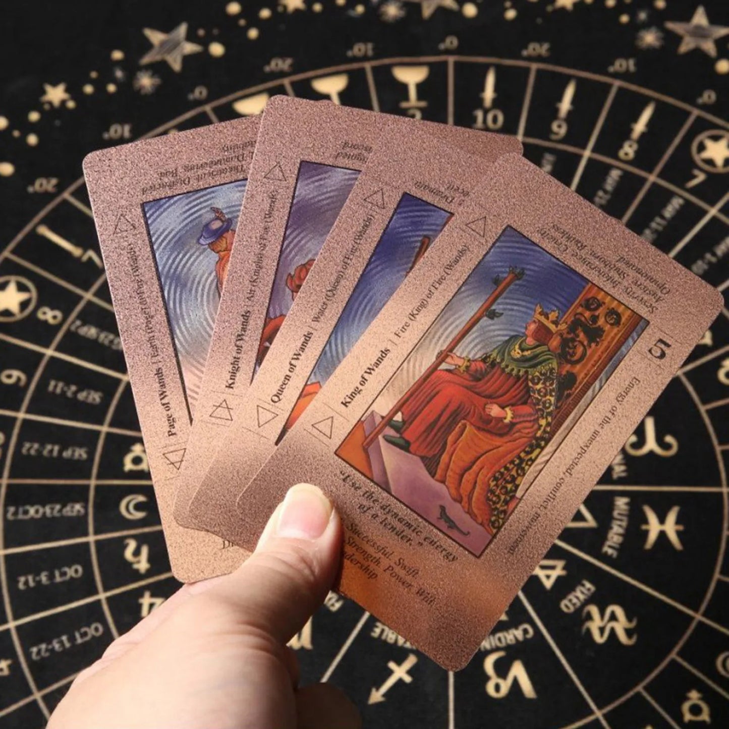 FREEME™ Rose Gold Tarot Card Deck Gift Set - 78-Card Divination Kit with Guidebook & Elegant Box