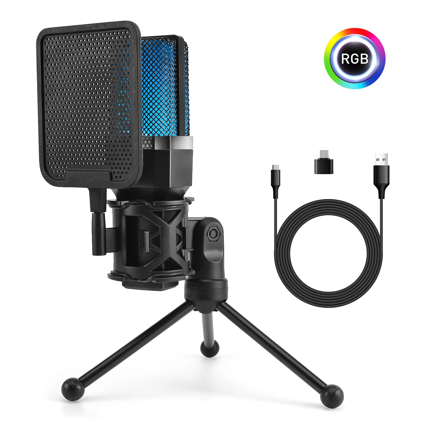 FREEME™ USB Condenser Microphone Kit - PC & Laptop Mic for Gaming, Streaming & Podcasting