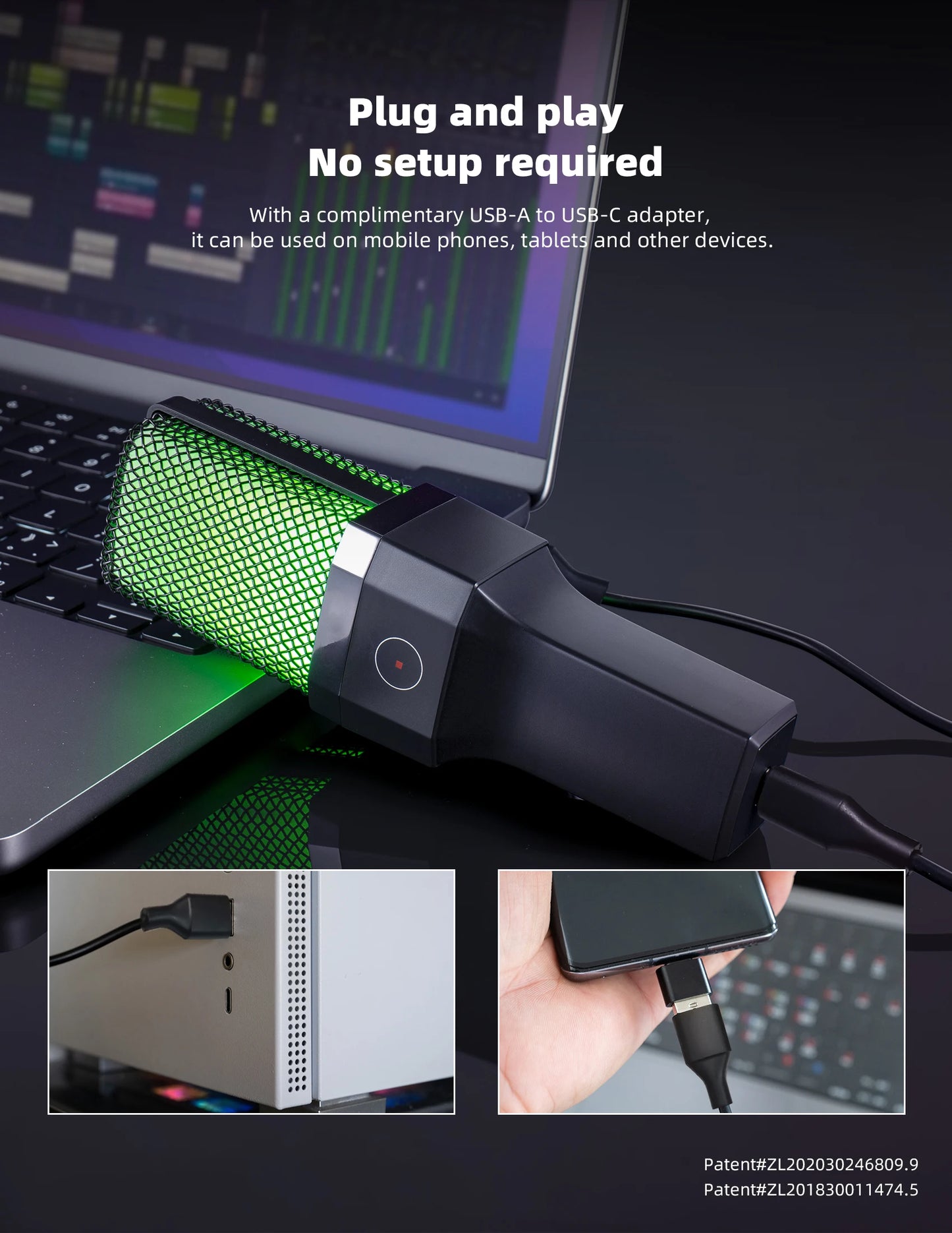 FREEME™ USB Condenser Microphone Kit - PC & Laptop Mic for Gaming, Streaming & Podcasting