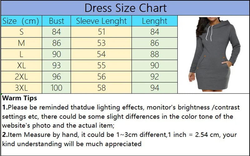 FREEME™ Queen Hooded Dress - Knee-Length Fleece Casual Frock