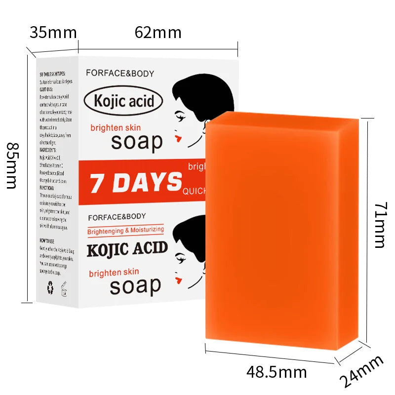 FREEME™ Turmeric & Kojic Acid Handmade Soap Set - 5pc Natural Brightening Bar for Face & Body