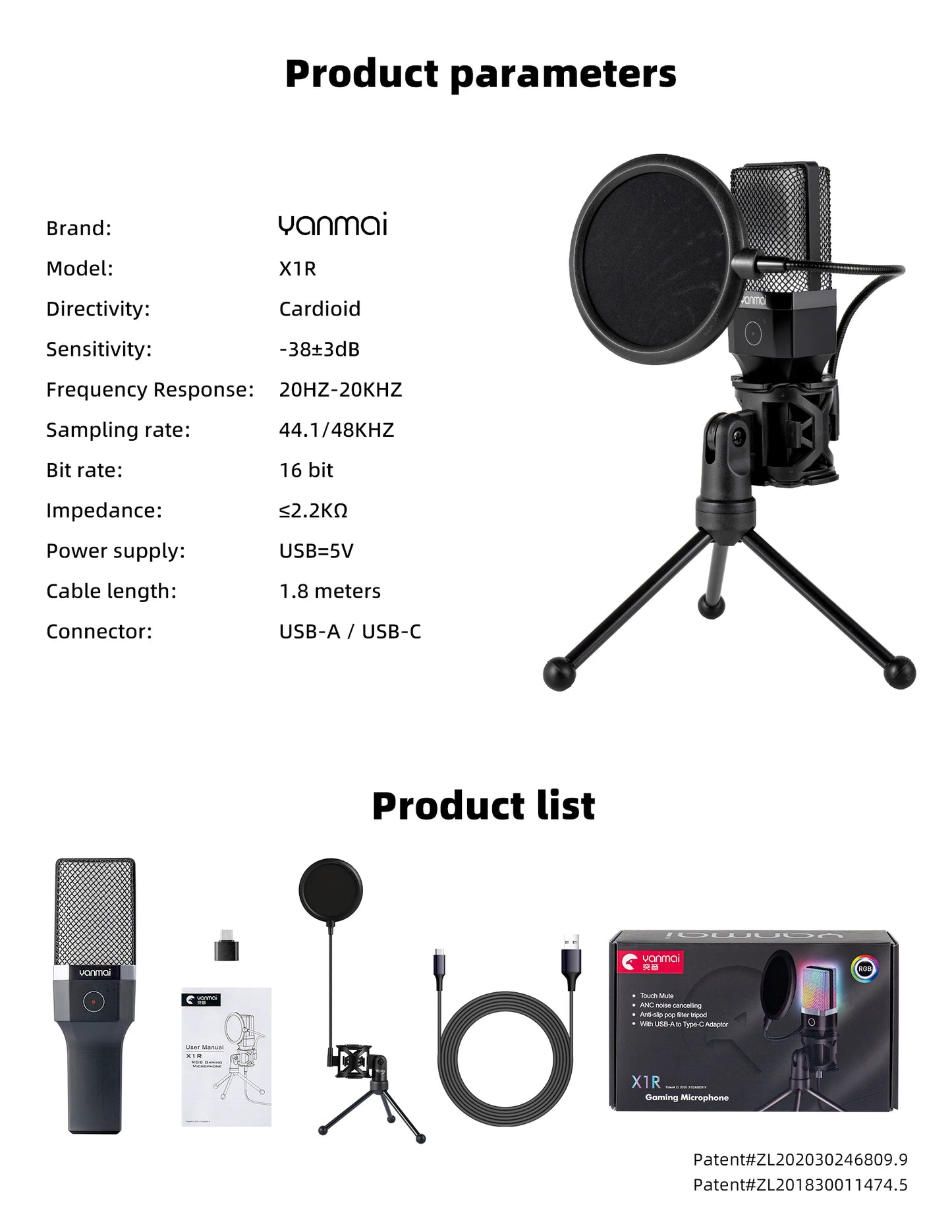 FREEME™ USB Condenser Microphone Kit - PC & Laptop Mic for Gaming, Streaming & Podcasting