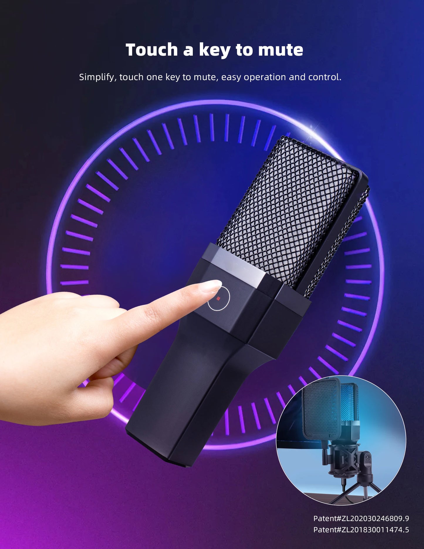 FREEME™ USB Condenser Microphone Kit - PC & Laptop Mic for Gaming, Streaming & Podcasting
