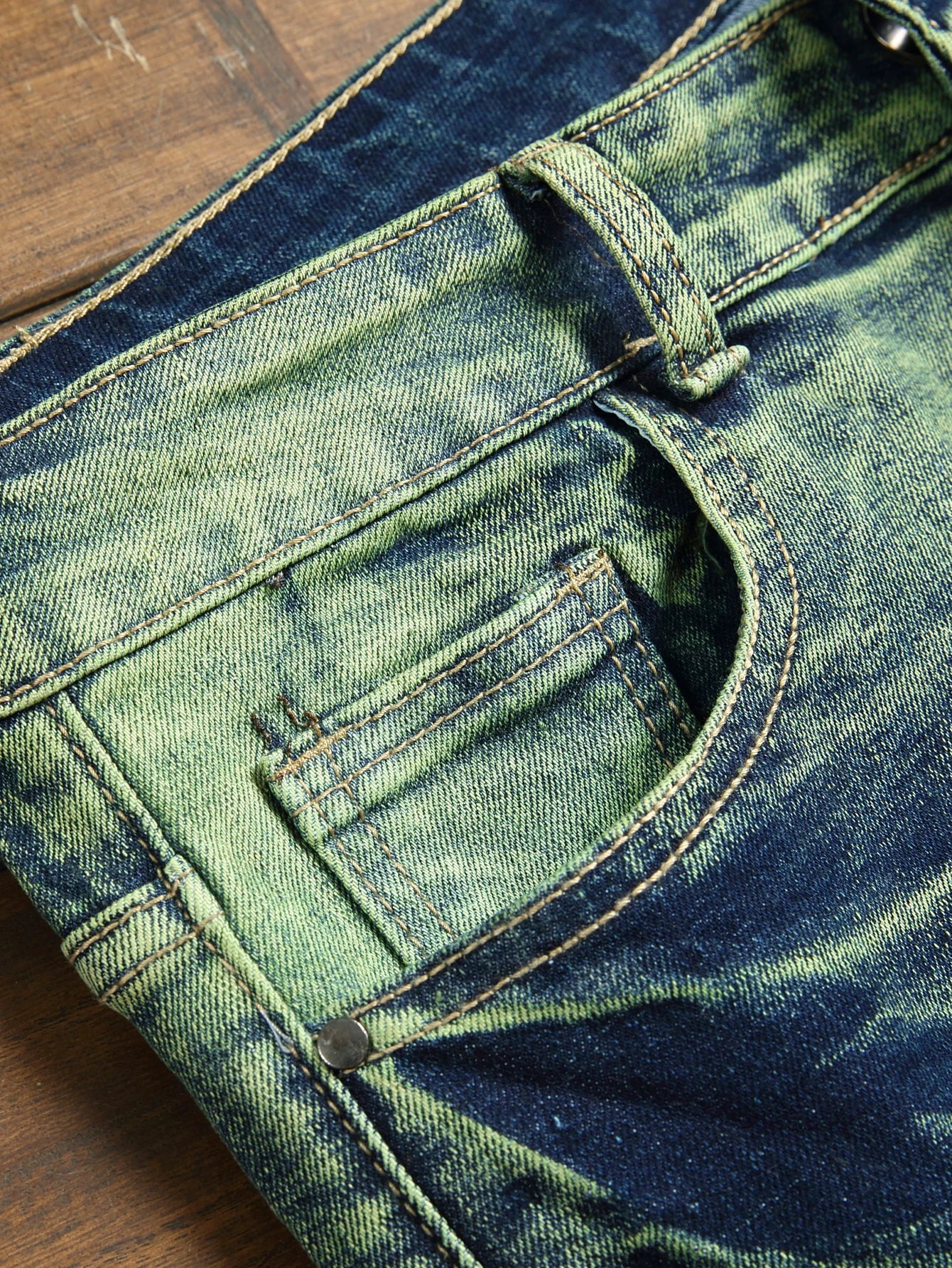 FREEME™ Men's Distressed Slim Fit Jeans - Ripped Tassel Streetwear Denim