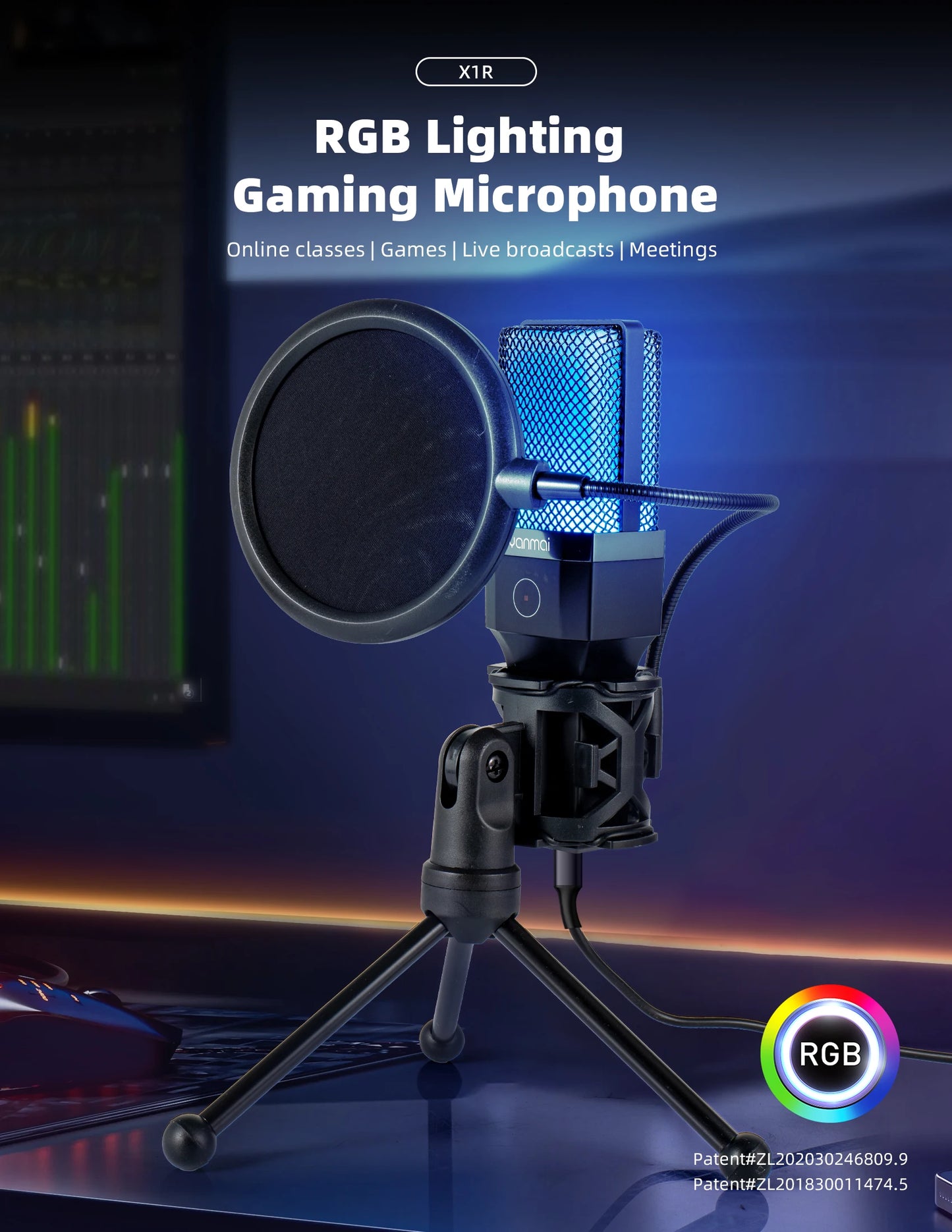 FREEME™ USB Condenser Microphone Kit - PC & Laptop Mic for Gaming, Streaming & Podcasting