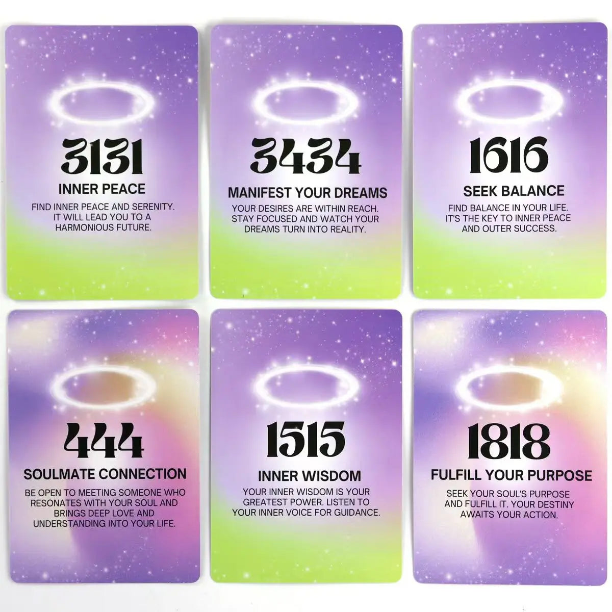 FREEME™ Angel Numbers Oracle Deck - 40-Card Numerology Guidance Set