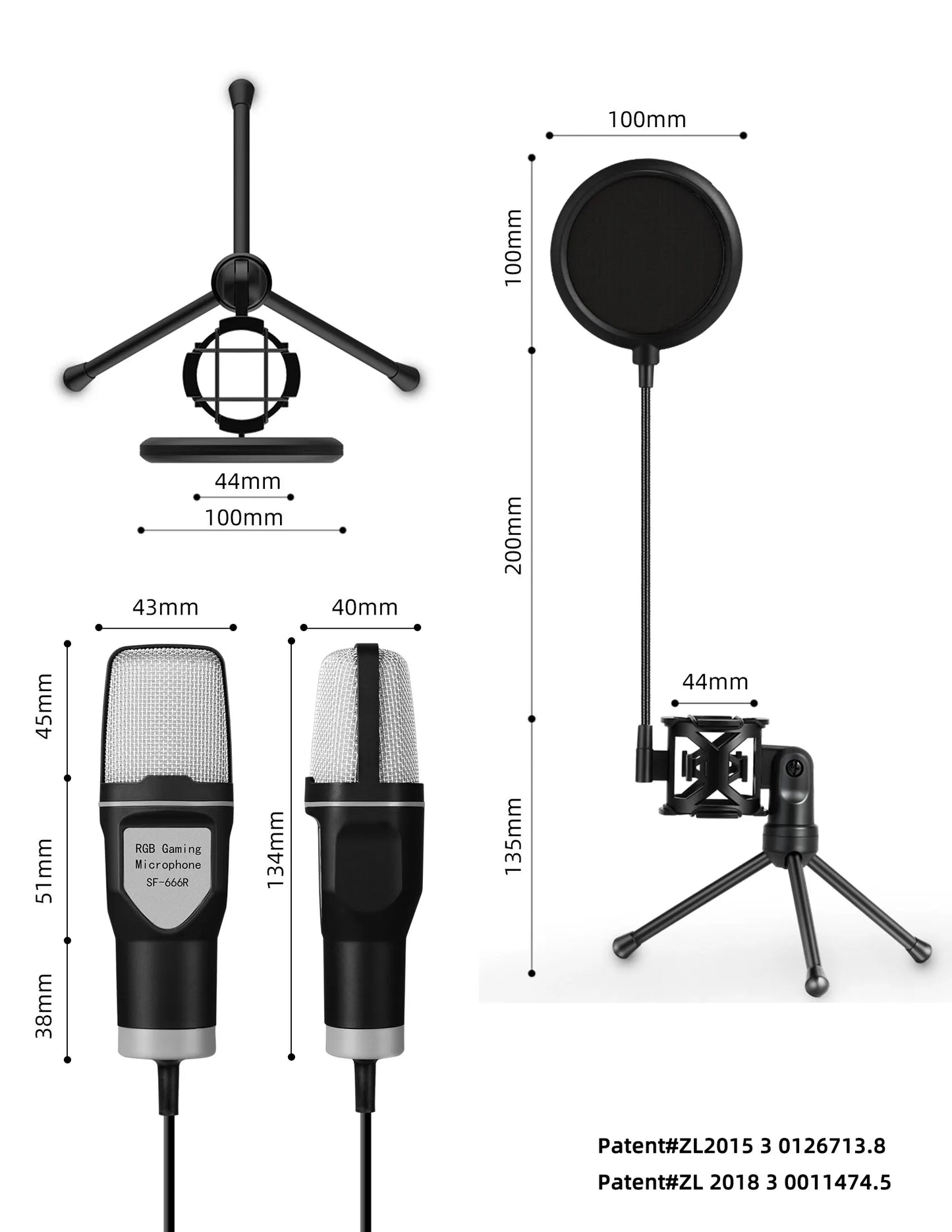 FREEME™ USB Condenser Microphone Kit - PC & Laptop Mic for Gaming, Streaming & Podcasting