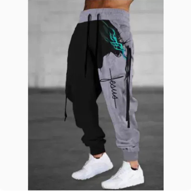 FREEME™ Graffiti Camo Joggers - 3D Print Drawstring Sweatpants | Urban Streetwear