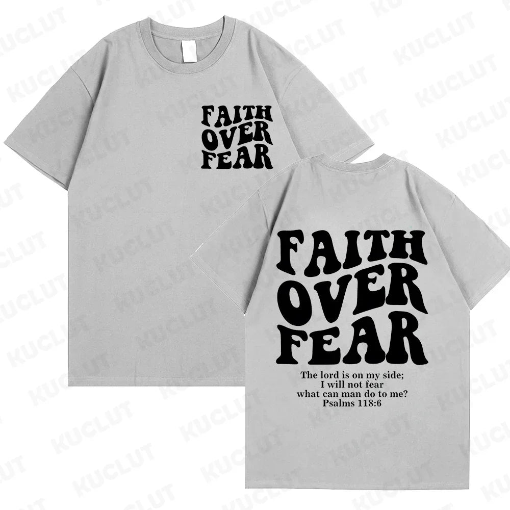 FREEME™ Faith Over Fear Tee - Christian Inspirational T-Shirt | Bible Verse