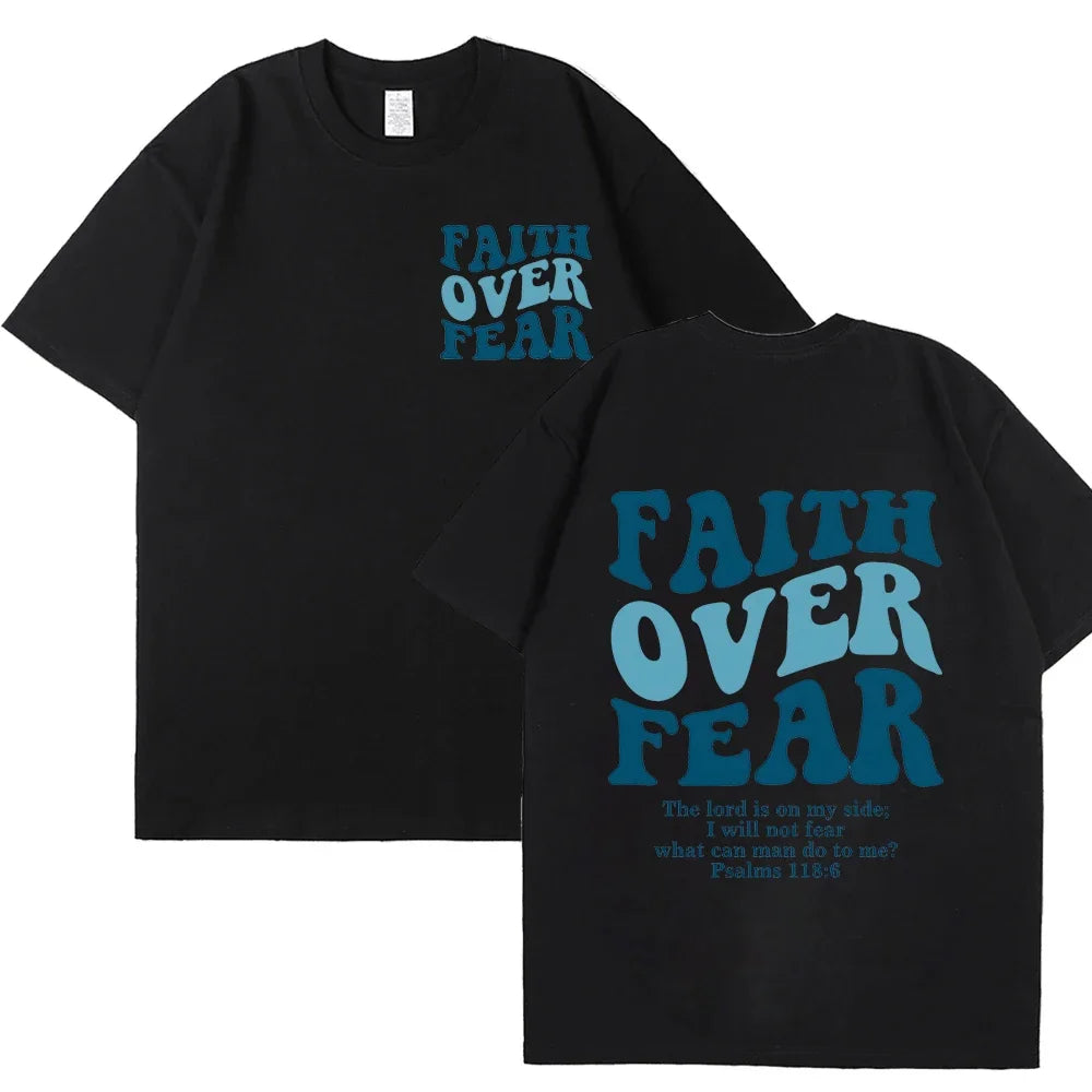 FREEME™ Faith Over Fear Tee - Christian Inspirational T-Shirt | Bible Verse