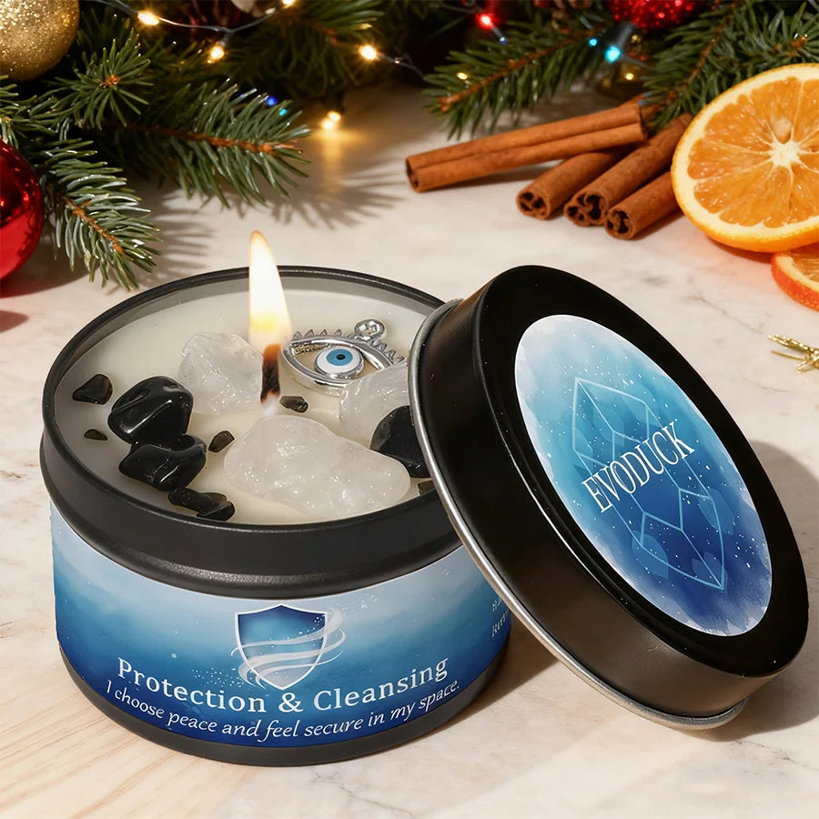 FREEME™ Peace Ritual Candle - Lavender & Chamomile with Healing Crystals