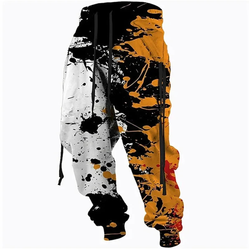 FREEME™ Graffiti Camo Joggers - 3D Print Drawstring Sweatpants | Urban Streetwear