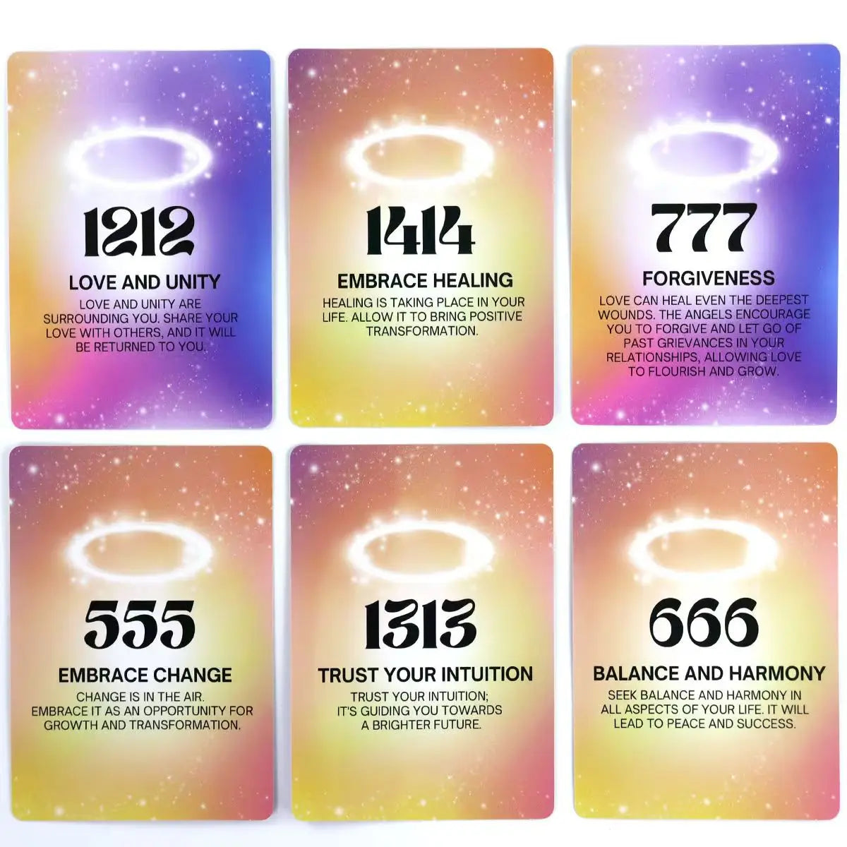 FREEME™ Angel Numbers Oracle Deck - 40-Card Numerology Guidance Set