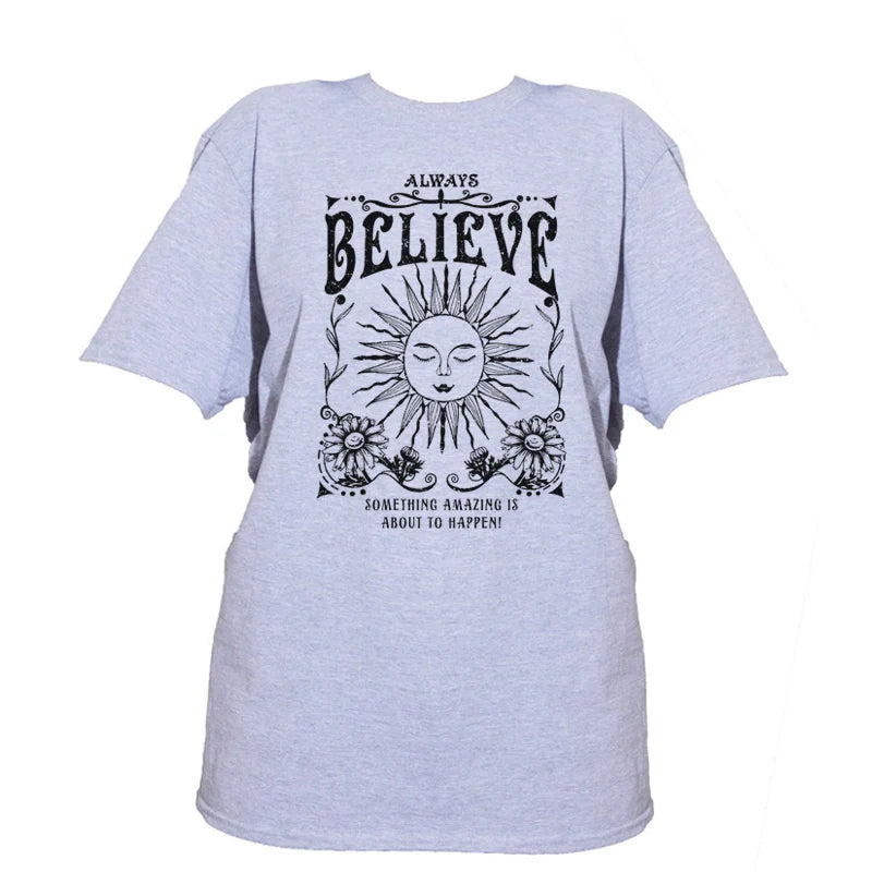 FREEME™ Vintage Witch Tee - Always Believe | Celestial Mystical T-Shirt