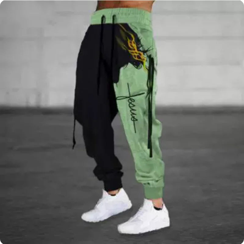 FREEME™ Graffiti Camo Joggers - 3D Print Drawstring Sweatpants | Urban Streetwear