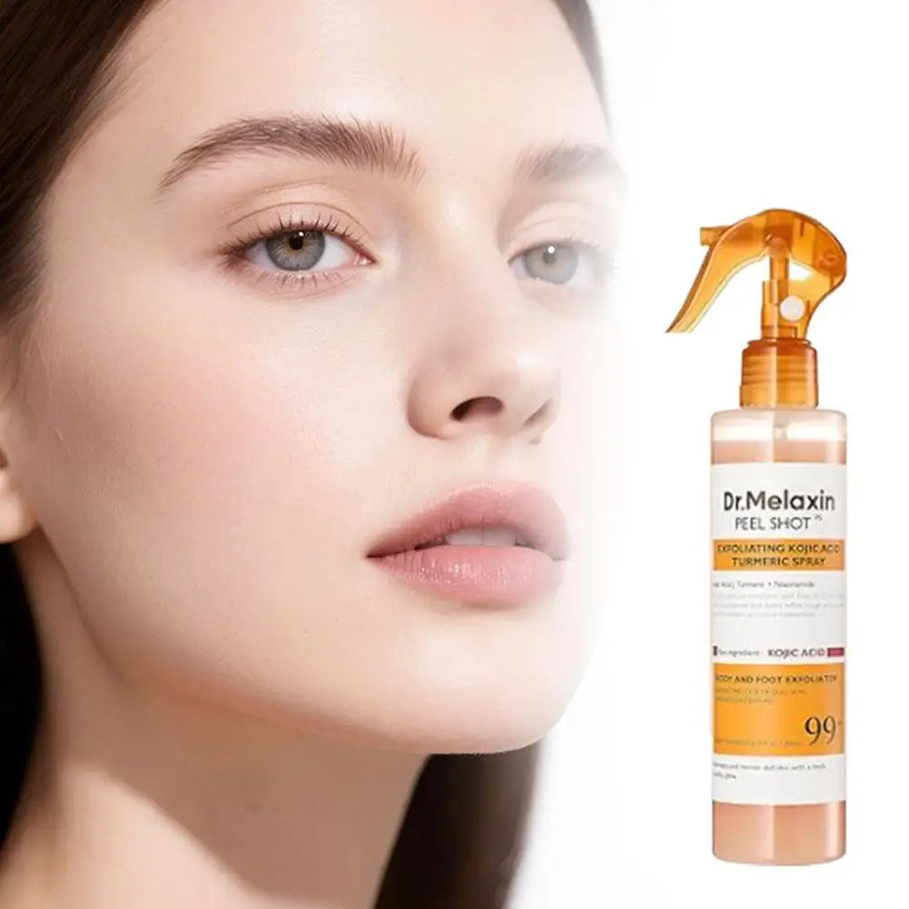 FREEME™ Kojic Acid & Turmeric Exfoliating Peel Spray - 200ml Brightening & Soothing Body Mist
