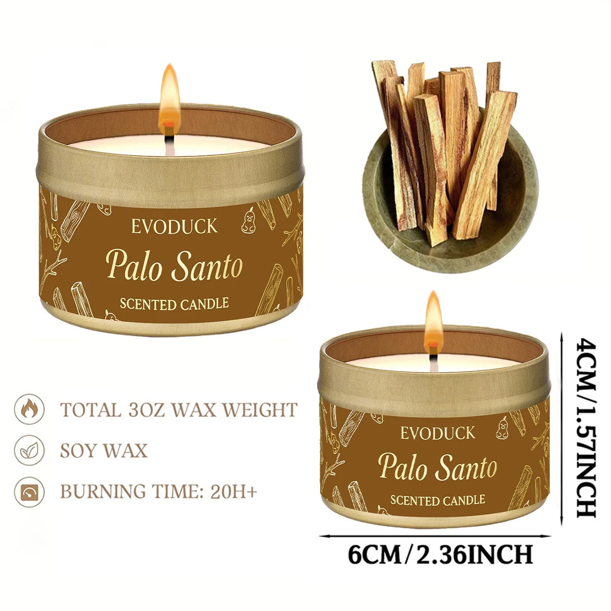 FREEME™ Palo Santo Energy Cleansing Candle - Purify, Elevate & Meditate