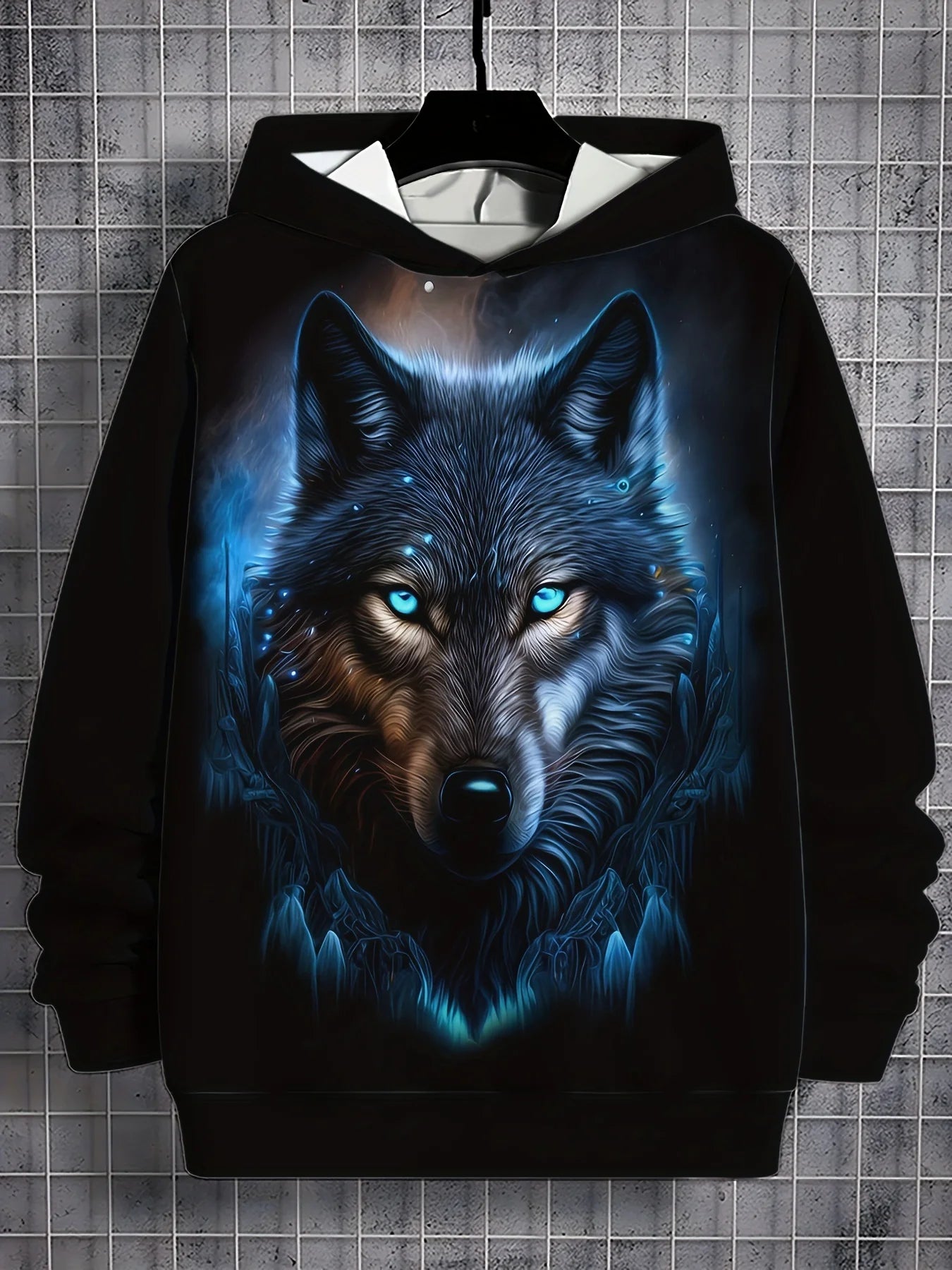 FREEME™ Wolf Print Hoodie - Animal Spirit Design | Urban Streetwear